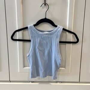 H&M Light Blue Sleeveless Women's Crop Top